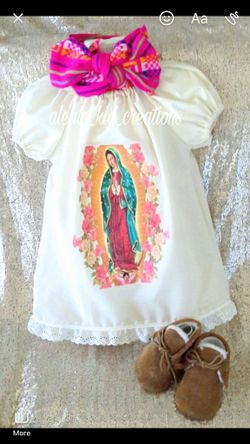 Dia de la virgen dress. Virgen de guadalupe dress . vestido de la virgencita
