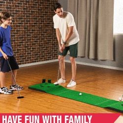 MD Sports Golf Pong Game
Set,100inch,Green,Includes 2 Putters
and 4 Balls.