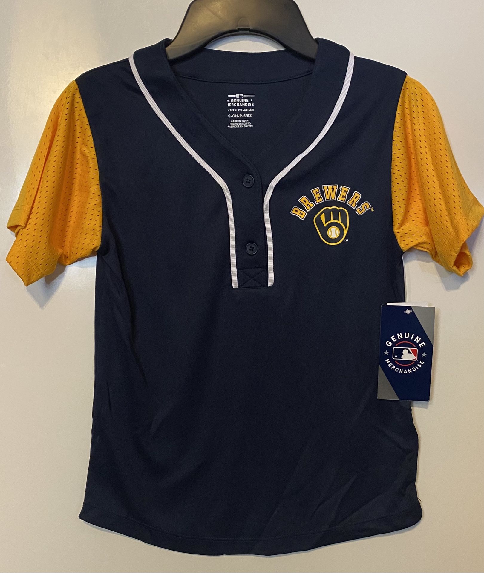 NEW Girls Brewers Jersey     21.92$ RETAIL