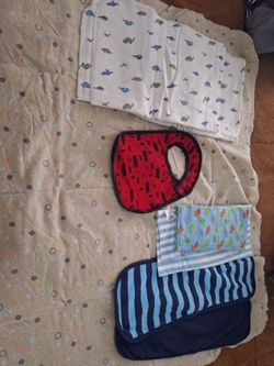 Baby bibs and blankets