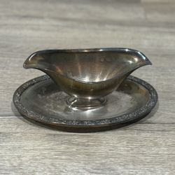 Vintage Silver-plate gravy boat 