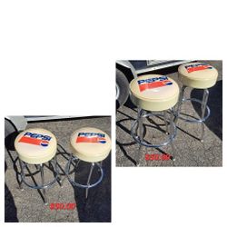 Two Pepsi Barstools