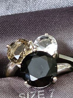 3 PIECE EARRINGS AND Ring DILLARDS