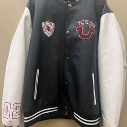New Mens True Religion Varsity Jacket 