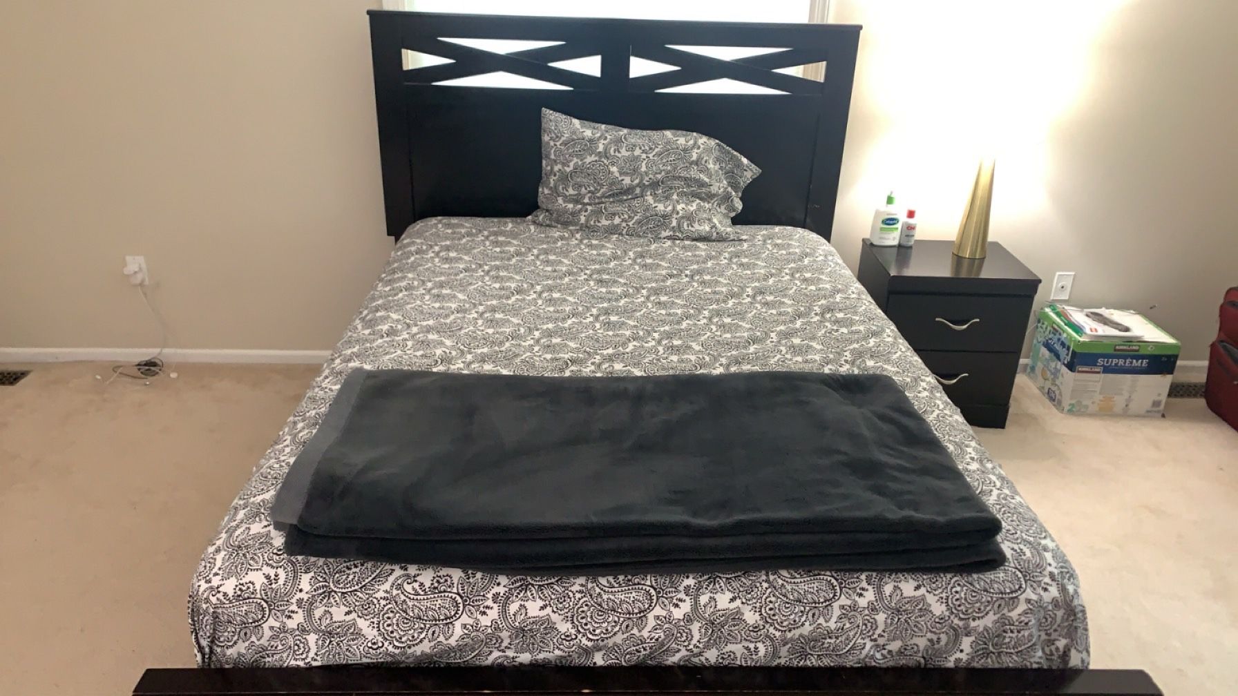 bed frame and mattress