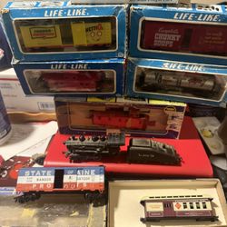 model trains cars