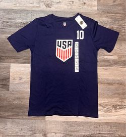 Team USA Soccer Youth Navy Tee #10 Christian Pulisic