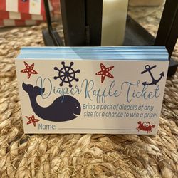 Diaper Raffle Cards