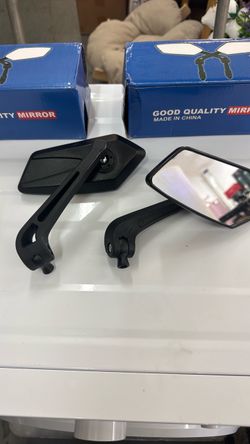 Espejos de bicicleta para manillar, paquete de 2, espejo retrovisor Par de espejos laterales para Dirtbike MTB Mountain Dirt Bike Moped Escooter, E-Bi