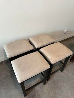 Four Matching Counter Height Barstools