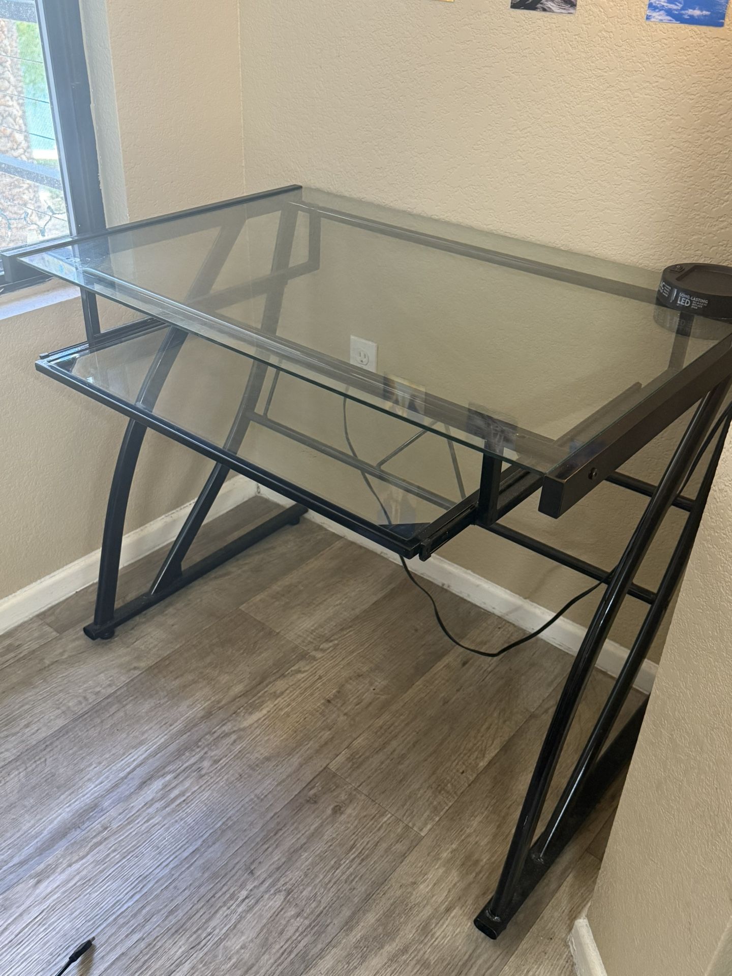 Glass study desk