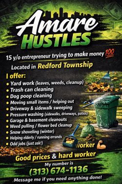 Please let me know if u need work done