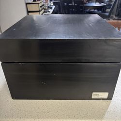 153/4” X 153/4” heavy wooden box