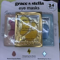 Grace & Stella Eye Masks 24 Pairs Brighten Dark Circles Fine Lines