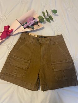 Denim Cargo Shorts