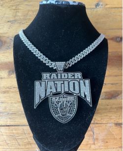 Raider Nation Iced Out Pendant
