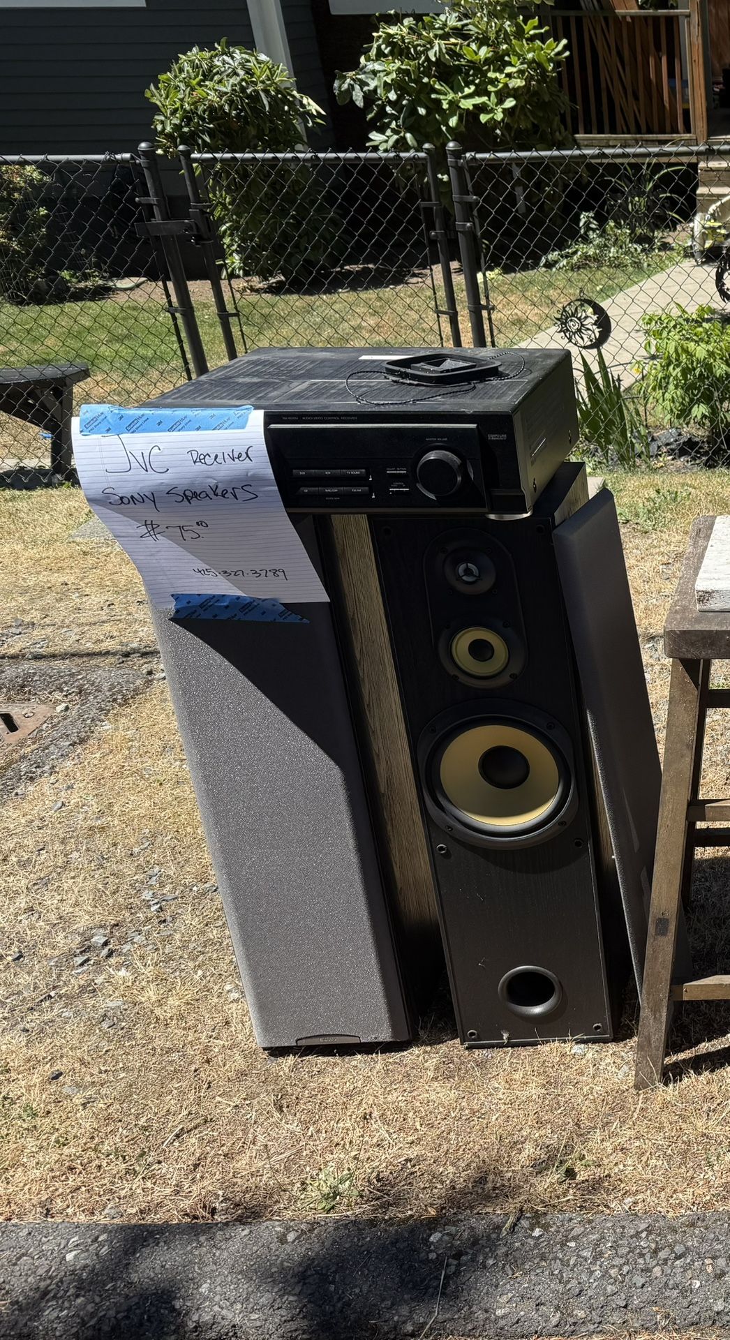 JVC Receiver W/ Sony speakers
