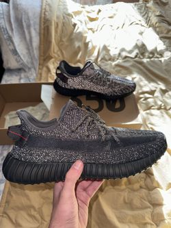 Size 13- Yeezy Boost 350 V2 'Black Reflective'