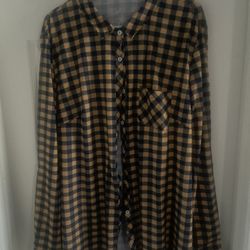 New Women Plaid Shirt 3xl