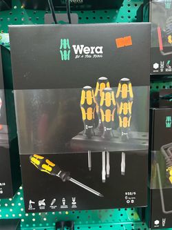 932/6 Screwdriver set Kraftform Wera: Chiseldriver and rack