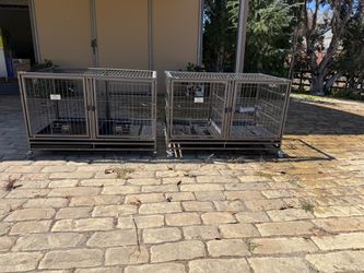 Heavy Duty Dog Kennel Crates on Wheels