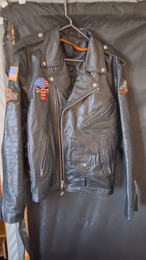 Leather Harley Davidson Jacket