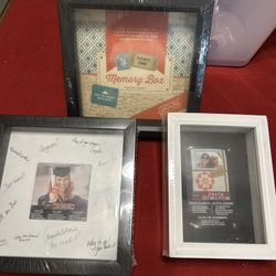 3 Shadow Boxes - New, Never Used - Crafts