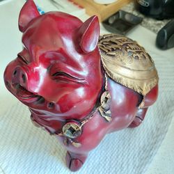 Vintage Chinese Piggy Bank 