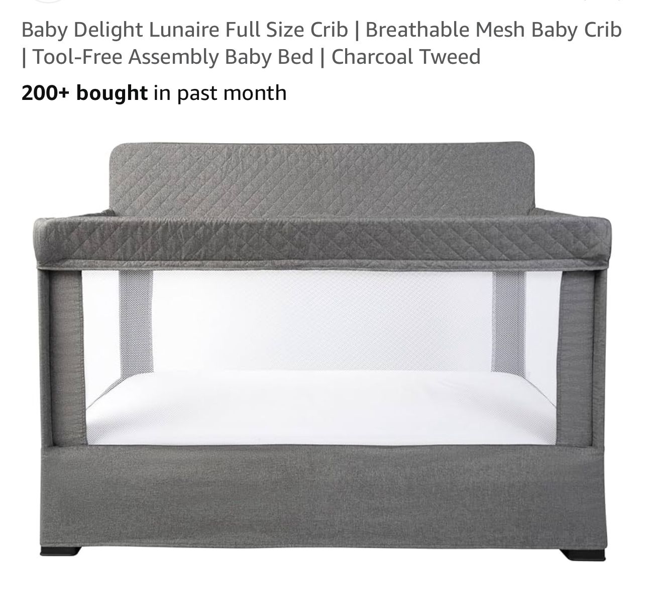 Baby Delight Full Size Crib (gray)