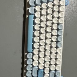 iQunix M80 Purry Cat Wireless Mechanical Keyboard, Wireless/Wired USB Rechargeable Bluetooth Keyboard 84 Keys Kailh Red Switches with White LED Backli