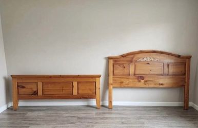 Vintage queen bed frame