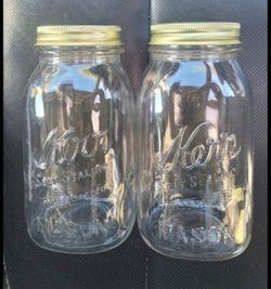 (2) mason jars, 32 oz.