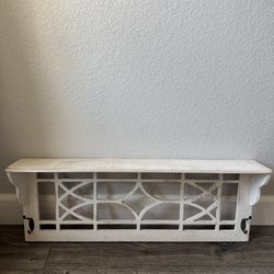 Decorative Wall Shelf with Hooks