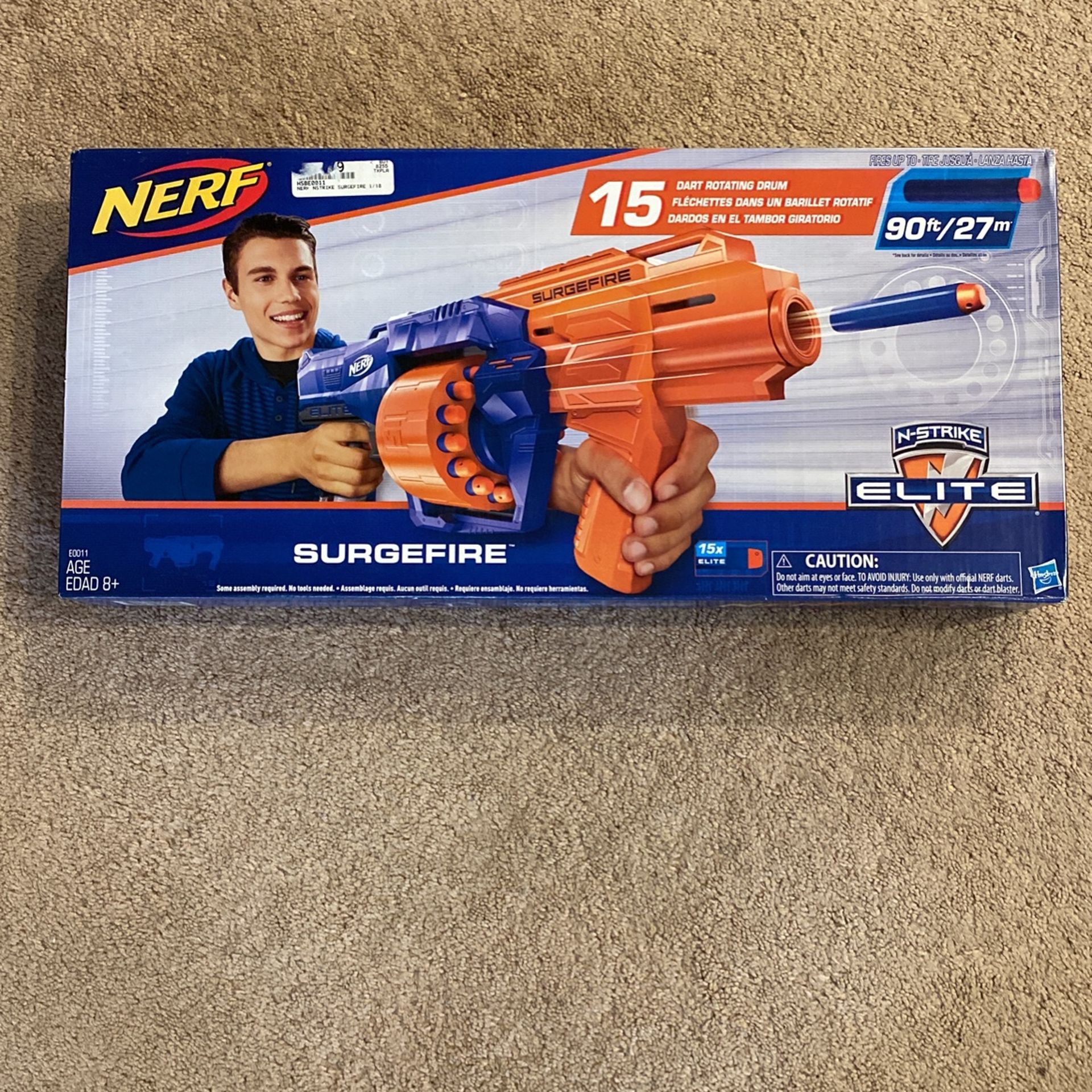 Nerf SurgeFire Dart Toy Gun NEW Bonus Darts