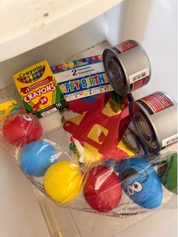 Take all party decorations/ supplies $5