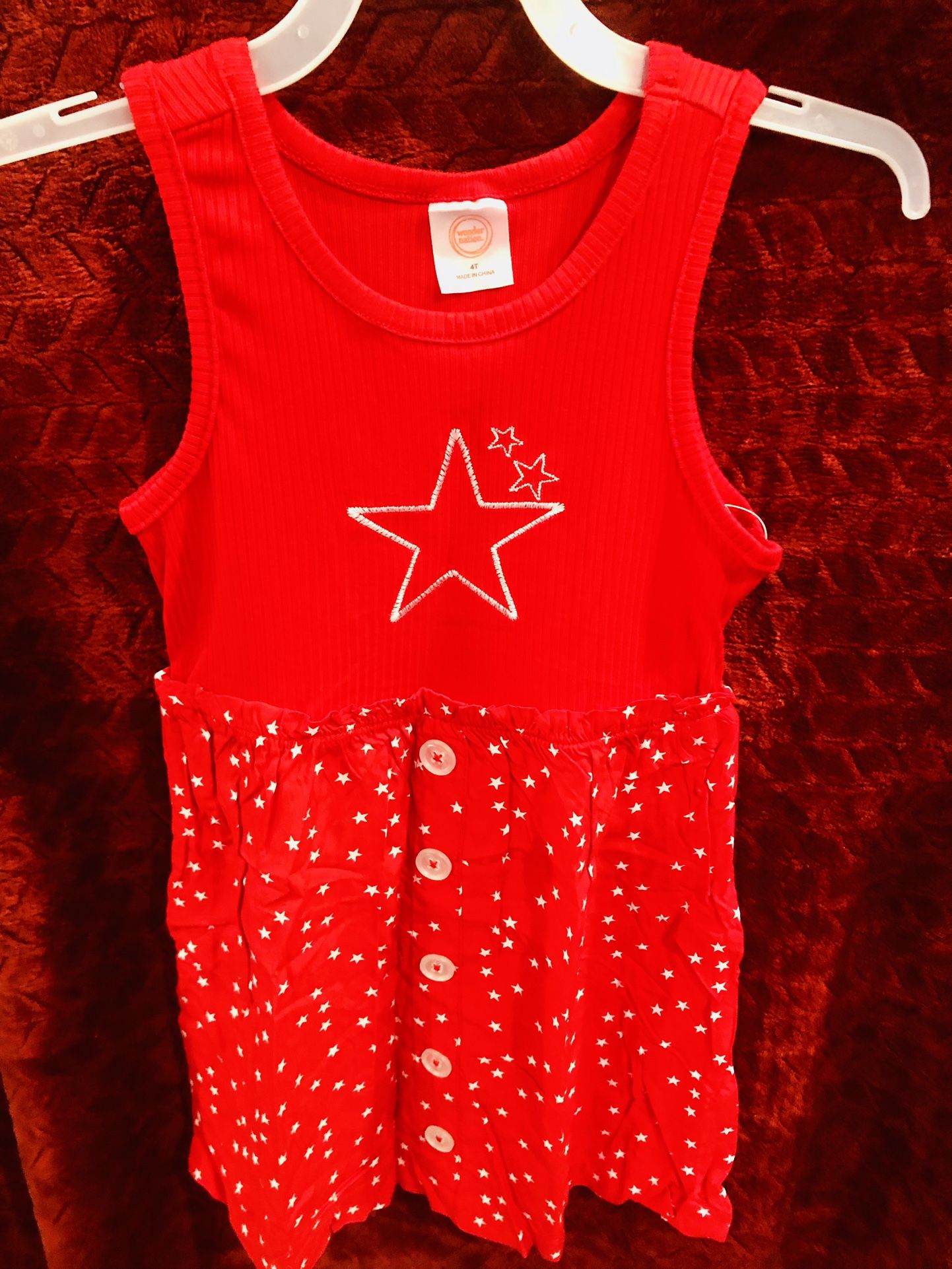 Star Dress Toddler Size 4T