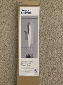 Double Hanging Adjustable Closet Rod