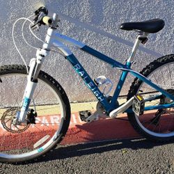 Raleigh Bikes Eva 24 Kids Hardtail Mountain Bike for Girls Youth 8-12 Years Old, Teal