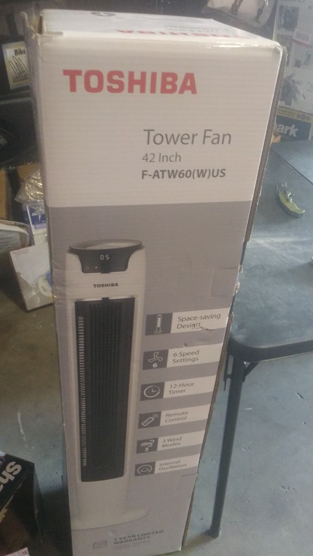 Toshiba 42 inch tower fan