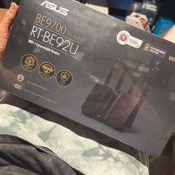 ASUS RT-BE92U BE9700 Tri-Band WiFi 7 Router, Supports New 320MHz Bandwidth & 4096-QAM, MLO, AI WAN Detection, AiMesh Support, Subscription-Free Networ