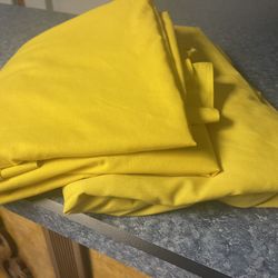 Sheets..bright Yellow...double Bed