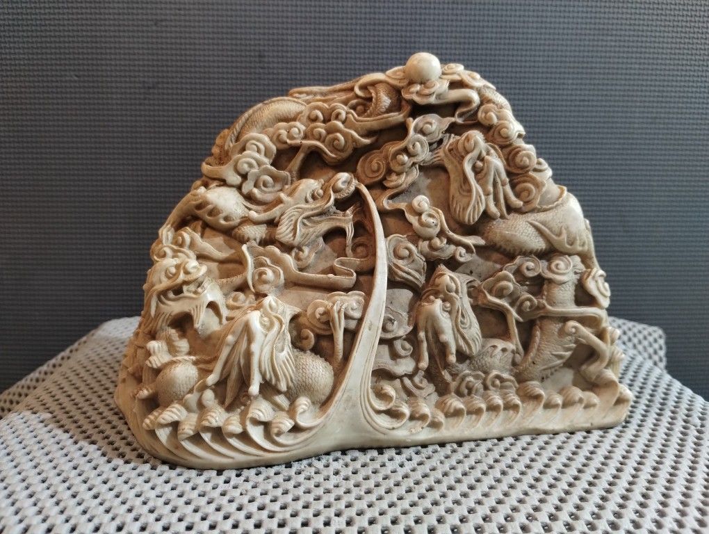 Vintage Chinese Dragon Statue