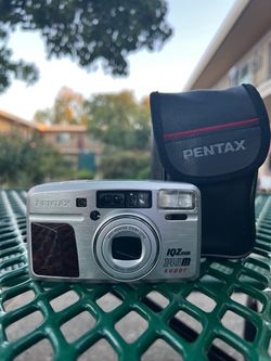 Pentax IQZoom 145M Super Date Silver 35mm Film camera