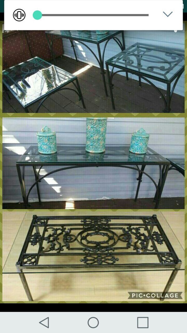 3 Set Iron Table Furniture In Silver Spring Md Offerup