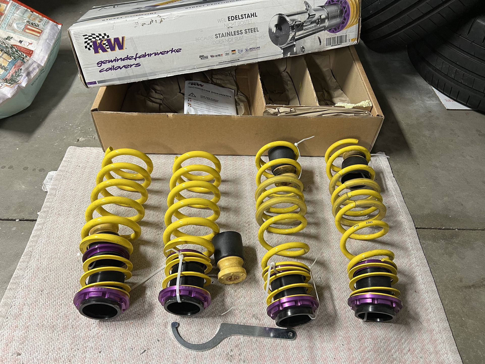 Mint BMW F90 M5 KW HAS Adjustable Springs Coilovers