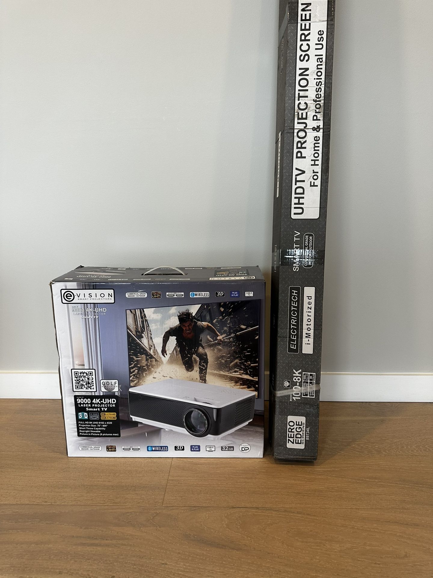 Projector and screen
