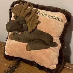 Moose Pillow From Yellowstone Park