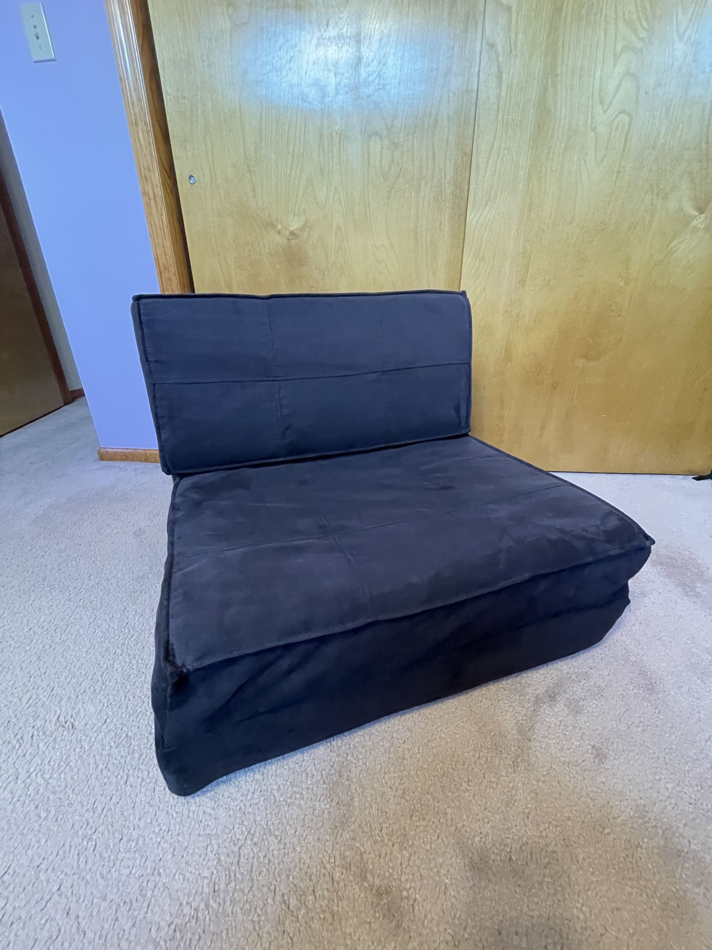 Convertible Flip Lounge Chair, Black