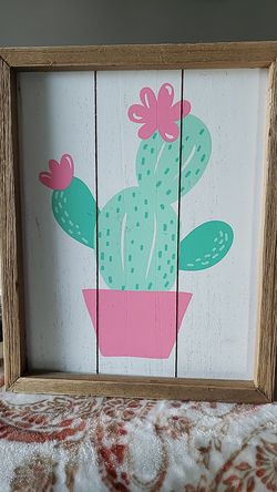 Girl cactus room decor