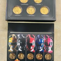 New Sabans Mighty Morphin Power Rangers Legacy Coin Set $75 price is FIRM Message if interested (Cross posted)